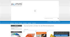 Desktop Screenshot of komm-webshop.de