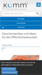 Mobile Screenshot of komm-webshop.de