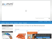 Tablet Screenshot of komm-webshop.de